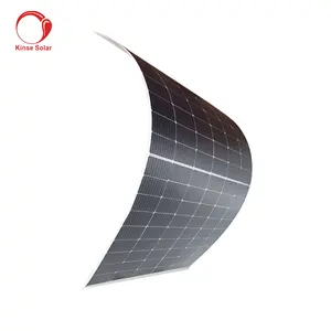 Panneau solaire flexible de toit d'excellente qualité 400W vente directe d'usine pour les systèmes de batteries solaires domestiques
