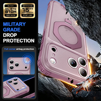 Casing Magnetik Premium untuk iPhone 18 Pro Max 17 Pro Max dengan Tombol Kontrol Kamera, Perlindungan Jatuh Standar Militer, Casing Matte