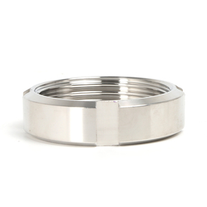 ข้อต่อท่อสแตนเลสเกรดอาหาร SS304/SS316L แบบปรับแต่งได้ พร้อมน็อตหกเหลี่ยม/วงกลม 13H SMSDINIDFRJT 6/4(Siots) ผิวเรียบ - Product Image 2