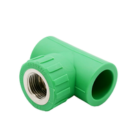 50Mm PPR tuyau d'eau accessoires de plomberie raccords té connecteur femelle