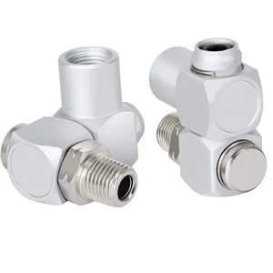 Air Tool Adapter 1/4" NPT 360 Degree Swivel Air Hose Connector 1/4 Inch Industrial Swivel Portable Air Fittings