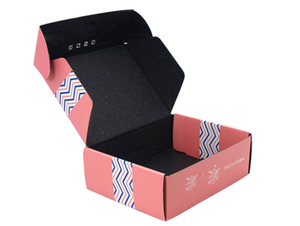 Thấp tối thiểu số lượng đặt hàng sóng có thể tái chế nhãn màu hồng quà tặng bao bì giày quần áo hộp giấy Hộp Thư vận chuyển hộp - Product Image 2