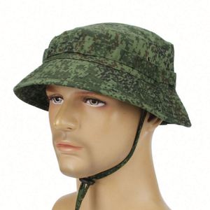 หมวกบักเก็ตกลางแจ้งแบบ unisex สำหรับขายส่ง หมวกชาวประมงลายพราง หมวกซาฟารี หมวกบูนี่สำหรับผู้ชาย พร้อมเชือก - Product Image 2