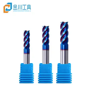 Bán Hot Carbide 4 Flutes vuông endmill hrc65 inch Kích thước trong kho CNC máy công cụ phay Cutter 6 mét HSS Công cụ Cắt 3 năm