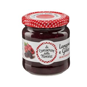 Compota de Frambuesa y Morera Sin Azúcar de Nonna, 210g X 6 Unidades, Mermelada Premium GRUPPO FINI SPA - Product Image 1