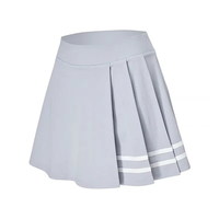 Rok tenis wanita, dipersonalisasi lapisan ganda rok tenis Golf Badminton Olahraga gaun pendek Warna cocok untuk sekolah pemuda