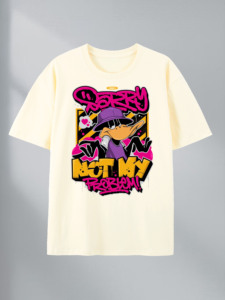 Camiseta de Dibujos Animados con Estampado de Excusas, 100% Algodón, Almacén de EE. UU., 7 Colores - Product Image 3