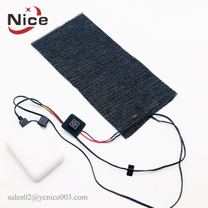 5v USB elektrikli karbon fiber yıkanabilir bez isıtma pedi - Product Image 2