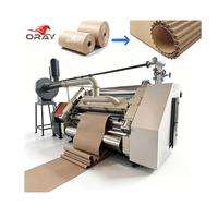 Machine à rainurer simple à paroi mince Oray E Flute avec moteur à cassette, engrenage et changement rapide des rouleaux, capacité de 100 m/min, papier à large application