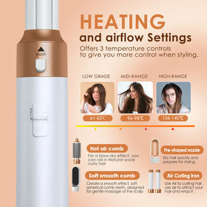 Vente en gros 5 en 1 <span class=keywords><strong>Meilleur</strong></span> sèche-<span class=keywords><strong>cheveux</strong></span> de voyage Brosse pour <span class=keywords><strong>cheveux</strong></span> de marque privée Lisseur bouclé Peigne Sèche-<span class=keywords><strong>cheveux</strong></span> de salon - Product Image 5