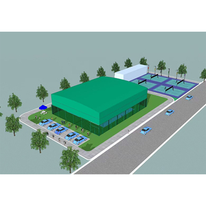 Hot Sale Steel Structure PVDF Folding Push Pull Sunshade Shelter Roof <b>Canopy</b> for Sports Court Marquee Stadium Roof <b>Tent</b> - Product Image 2