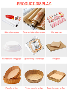 Aiudo Nhà Máy In Không Dính Dùng Một Lần Giấy Da Silicone Giấy Lót Không Thấm Nước Dầu Bằng Chứng Tái Sử Dụng Vòng Nướng Giấy - Product Image 5