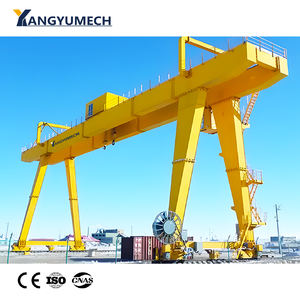 Hoch leistungs elektrischer 50 100 T Container Portalkran Hoch effizienter Doppelt räger mit 100 T Hub mechanismus Lager - Product Image 6