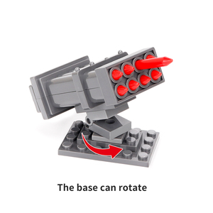 Lanzamisiles de la Segunda Guerra Mundial, Robots de Defensa Aérea, Bloques de Construcción, Figura de Soldado, Accesorio de Escena, Modelo de Juguete Hecho de Plástico ABS - Product Image 6