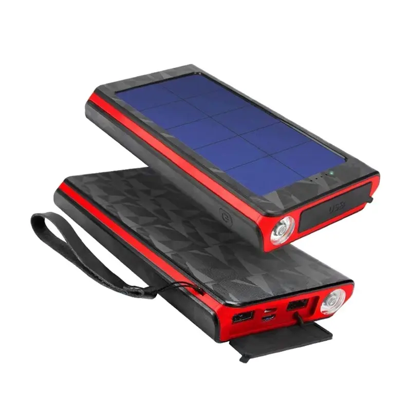 Bahan Berlian 3D Design Solar Power Bank Charger Power Bank Ponsel Charger 26800 MAh Charger Telepon
