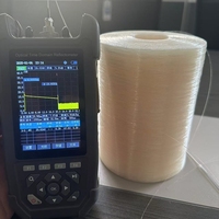 Drone UAV avec distributeur de fibre nue et connecteur FC pour l'installation de câbles à fibres optiques aériens en fibre de carbone