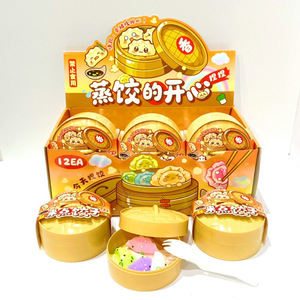 Nuevos Juguetes Blandos con Forma de Bollo al Vapor, 12 Unidades por Caja, Varios Estilos, Juguetes Sensoriales Antiestrés - Product Image 1
