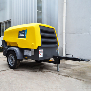 Compressore d'aria portatile trainabile XAS88 con motore diesel a vite, 185 CFM, 100 psi, 7 bar, per edilizia, 380V - Product Image 1