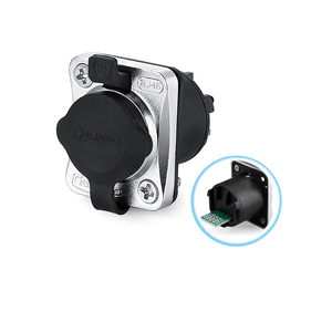 <strong>Supplier</strong> IP67 Waterproof Rj45 <strong>Connector</strong> Dual Network Jacks Ethernet Dust <strong>Cap</strong> Circular Metal Shell Alloy Material Connectors - Product Image 3