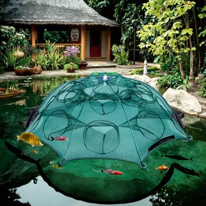 Jaula <span class=keywords><strong>de</strong></span> paraguas <span class=keywords><strong>de</strong></span> pesca <span class=keywords><strong>de</strong></span> Río <span class=keywords><strong>de</strong></span> estanque <span class=keywords><strong>de</strong></span> color verde <span class=keywords><strong>de</strong></span> buen rendimiento - Product Image 3