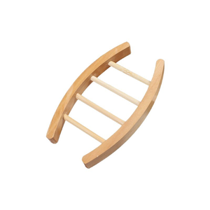 Moderna Portasapone Ecologica in Legno Schima con Logo Personalizzato, Verniciata Marrone, Forma Quadrata/Rettangolare, Sospensione Piatta per Bagno - Product Image 4