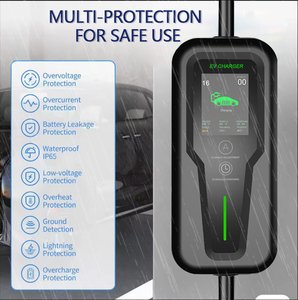 شاحن سيارة كهربائية محمول منزلي AC بقوة 7 كيلو واط و3.5 كيلو واط و11 كيلو واط، محطة شحن بمعايير GB/T وTYPE 2 وTESLA وTYPE 1، مع مقبس 16 أمبير و32 أمبير - Product Image 6