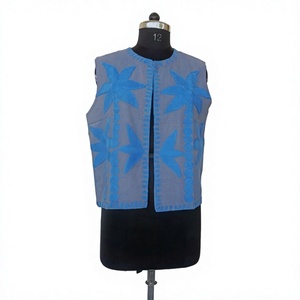 Veste bomber en coton tissé imprimé floral brodé Suzani pour femmes, respirante, de qualité supérieure, faite à la main, pour l'automne/hiver, manches régulières - Product Image 1