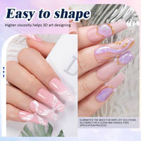 BOZLIN 15ml 3D Sculpture Nail Gel Polish EU USA Standard Baroque Pearl Series Sculpture Gel Personnalisé DIY No Wipe Modeling Gel Polish
