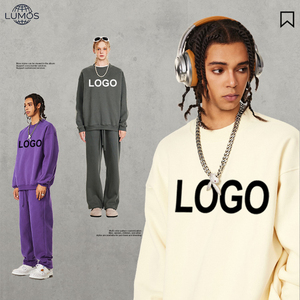 Sudadera Personalizada Unisex de Cuello Redondo, Lisa, con Bordado e Impresión de Logotipo, Sudadera de Alta Calidad de Poliéster y Algodón para Hombre - Product Image 4