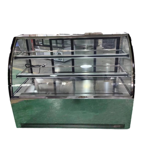 Escaparate de <span class=keywords><strong>pasteles</strong></span> de acero inoxidable a buen <span class=keywords><strong>precio</strong></span> Congelador de exhibición de <span class=keywords><strong>pasteles</strong></span> de Vidrio Curvo - Product Image 1