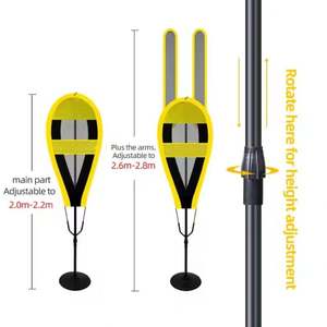Maniquí de Entrenamiento de Baloncesto Ajustable de 195 cm, Maniquí Defensor Portátil con Diseño Plegable para Práctica Individual - Product Image 3