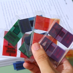 Tùy Chỉnh Dễ Dàng Để Bài Pet Dấu Hiệu Ở Đây Cờ Tự Dính Dấu Hiệu Ở Đây Sticker Với <span class=keywords><strong>Dispenser</strong></span> Mũi Tên Cho Văn Phòng Học Sách - Product Image 3