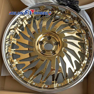 Nouvelles jantes en alliage chromé concaves forgées de 22 pouces 5x120.65 à rayons multiples - Product Image 5