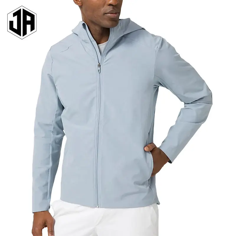 High Quality Fall Jackets Fitness Sports Solid Color Windbreaker Water Breaker Spring Rain Jacket Man For Men