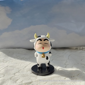 Figura de PVC de dibujos animados, 6.ª generación, 6 estilos, Crayon <span class=keywords><strong>Shin</strong></span>-Chan, animales japoneses disfrazados de jirafa, rana, vaca lechera, Gashapon, adorno, maternidad - Product Image 3