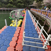 Ponton flottant en mousse LLDPE+EPS pour construction marine avec charnière, résistant aux UV, pour quai flottant, fabriqué en Chine