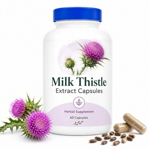 Healthcare <b>Supplements</b> Organic Vegan Gluten-Free Halal Certified Milk Thistle Extract Antioxidant Adult <b>Liver</b> <b>Detox</b> Support - Product Image 1