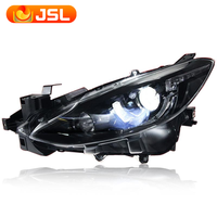 JSL pour Mazda Axela 2013-2016, phare modifié, plug and play, lentille bi-foyers, diode électroluminescente DRL, ensemble de phares