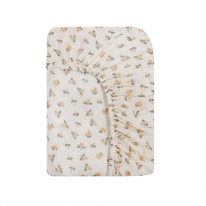 Draps-housses pour <span class=keywords><strong>berceau</strong></span> bébé imprimé ours mignon toutes saisons, 100 % coton respirant, housse de matelas pour tout-petit, personnalisable OEM pour chambre d'enfant - Product Image 6
