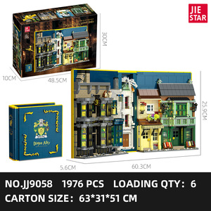 JIESTAR JJ9058 1976PCS Série Cinéma Boutique de baguettes magiques d'Ollivander Modèle de construction en blocs Jouet éducatif technique Cadeau de festival - Product Image 6