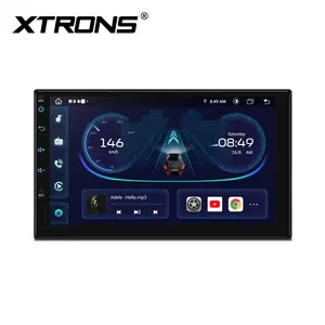 Xtrons 7 "phổ Android đài phát thanh xe Android 13 8core Carplay Android tự động toàn cầu 4 gam LTE đôi DIN xe Stereo