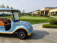Le bus de navette royal classique électrique rétro à 14 places, idéal pour les visites touristiques, peut rouler en toute sécurité sur toutes les routes des stations.