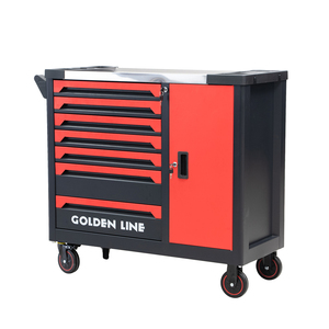 Armoire à outils roulante robuste Goldenline à 7 tiroirs pour réparation automobile, coffre à outils en fer de qualité supérieure pour le rangement, personnalisable, support OEM - Product Image 5