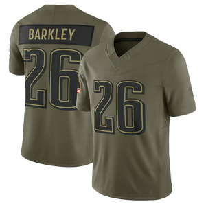 2025 Salute to Service Meilleure Qualité 10 # Amour 17 # Allen 26 # Barkley 54 # Maillot de football américain Warner Stitched - Product Image 4