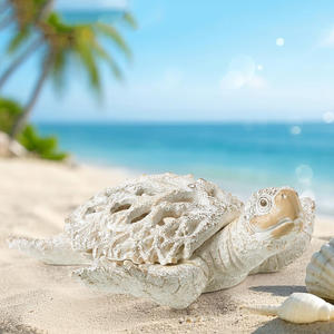 Estatua de Coral de Resina Blanca y Azul Personalizada, Decoraciones Náuticas <span class=keywords><strong>para</strong></span> el Hogar, Adorno <span class=keywords><strong>para</strong></span> Gabinete, Estante o Mesa con Temática de Playa/ Costa/Océano - Product Image 5