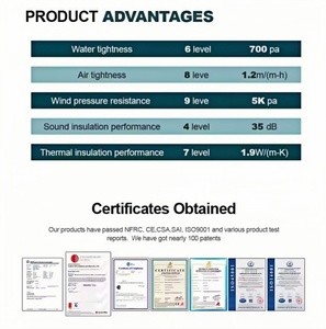 Pháp hiện đại Swing nhôm khuôn cửa sổ kính cường lực thép không gỉ màn hình lưới louver rèm cửa năng lượng Sao - Product Image 6