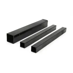高品质热卖Q195 Q235 S355 Ms Erw空心截面方形矩形钢管建筑用黑色钢管焊接