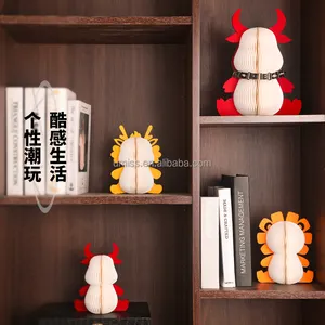 Regali festosi animali a forma di leone/drago/mucca ornamenti regalo giocattoli moda bambole giocattoli per bambini di carta decorazioni per la casa ornamenti