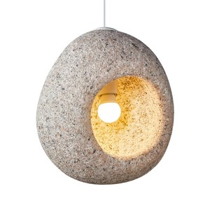 โคมไฟห้อยเพดานสไตล์วบิซาบิสมัยใหม่ สีครีม ดีไซน์มินิมอลแบบนอร์ดิก เหมาะสำหรับใช้ในร้านอาหารหรือข้างเตียง - Product Image 4