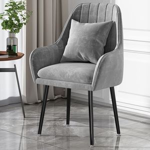 Chaise de salle à manger style crème ; <span class=keywords><strong>Fauteuil</strong></span> en métal de conception italienne ; Chaise Tim ; Chaise de bureau à domicile de style <span class=keywords><strong>scandinave</strong></span> - Product Image 4
